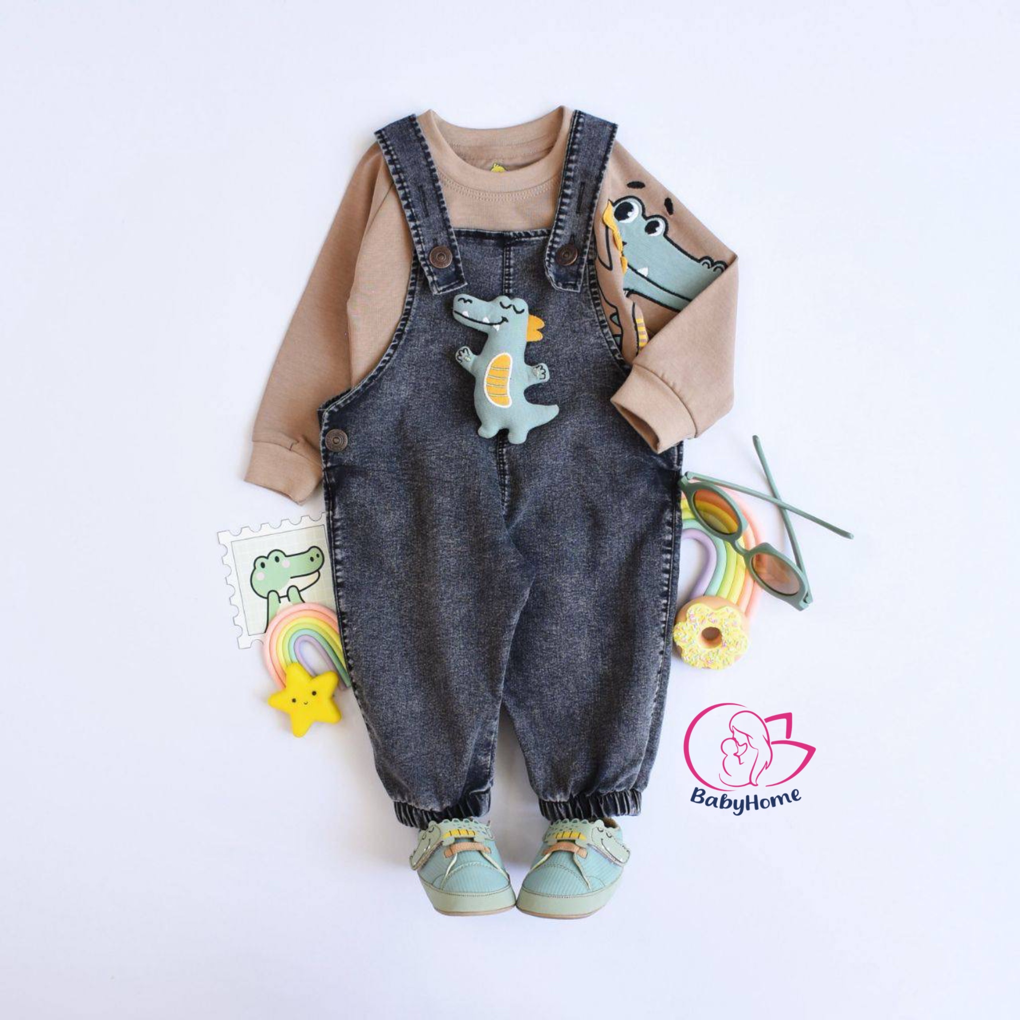 ست سه تیکه nilu baby ( طرح دایناسور)