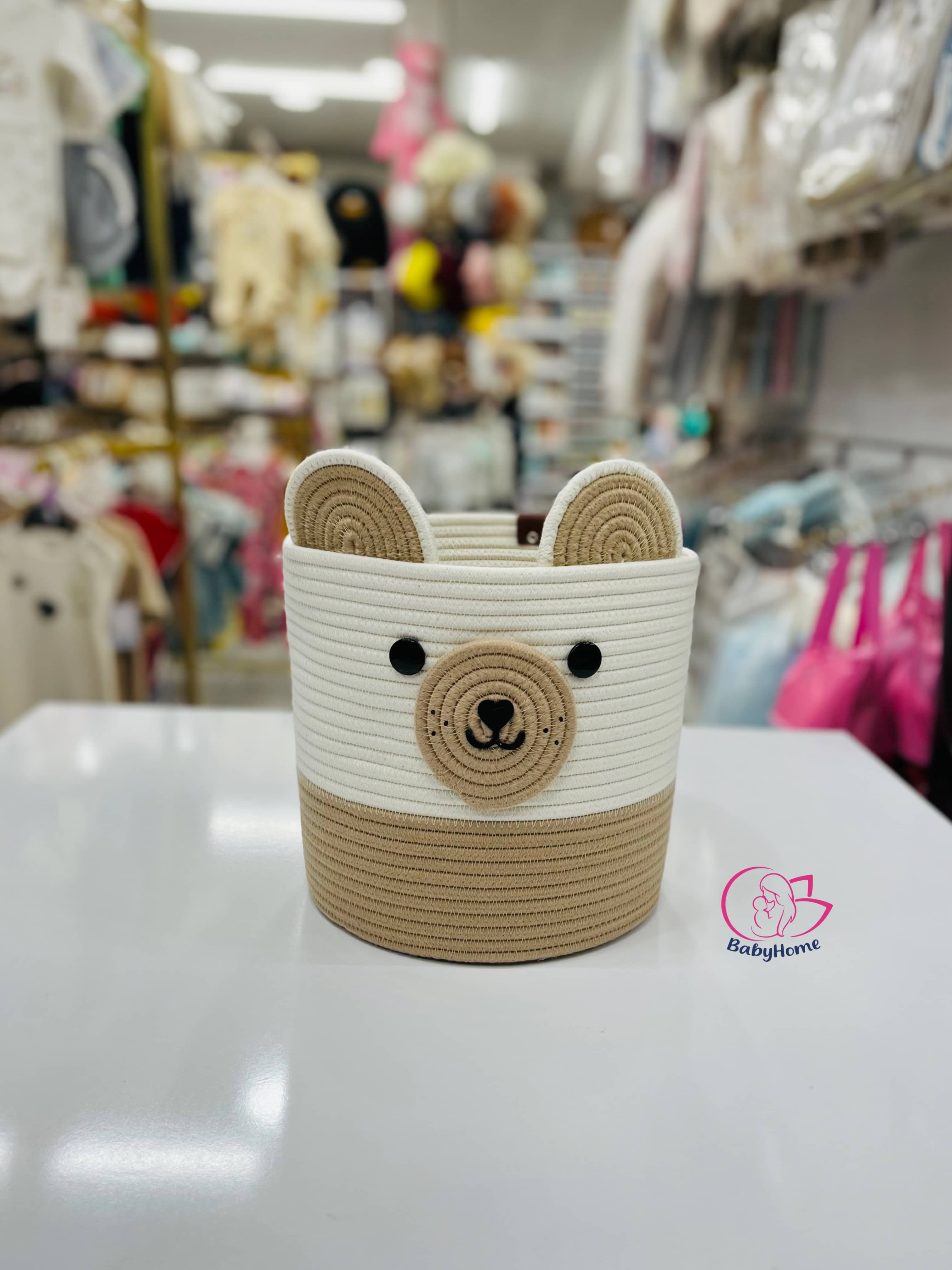 سطل زباله 22*22( طرح تدی کرم)