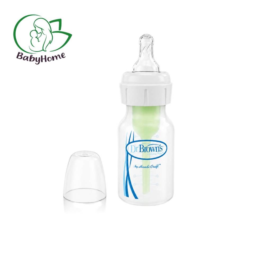 شیشه شیر طلقی 120 میل باریک آپشن پلاس دکتر براون Dr Brown’s